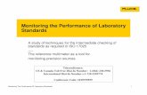Monitoring the Performance Of Laboratory Standards Oct 2007