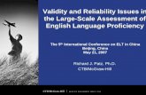 Validity and Reliability Issues in the Large-Scale Assessment