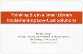 Thinking Big in a Small Library: Implementing Low-Cost ...