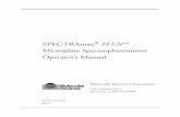 SPECTRAmax Microplate Spectrophotometer Operatorâ€™s Manual