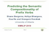Predicting the Semantic Compositionality of Prefix Verbs