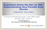 Examiners Raise the Bar on IRR: Understanding Non-Parallel