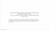 CS 696 Emerging Web and Mobile Technologies Spring Semester