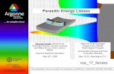 Parasitic Energy Losses - Department of Energy