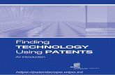 Finding TECHNOLOGY Using PATENTS - WIPO - World Intellectual