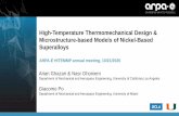 High-Temperature Thermomechanical Design & Microstructure ...