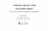 HOW DOES NATURE FORM GLYCOSIDIC BONDS? - BSC