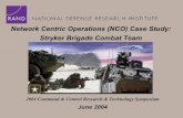 Network Centric Operations (NCO) Case Study: Stryker Brigade