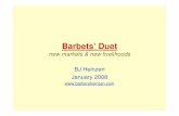 3 - Barbets' Duet New markets new livelihoods IntroPPT Dec07