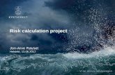 Risk calculation project - HELCOM
