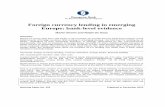 Foreign currency lending in emerging Europe: bank-level evidence