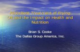 Adsorbent Treatment of Frying Oil and the Impact on Health and