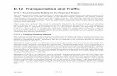 RANSPORTATION AND TRAFFIC D.12 Transportation and Traffic