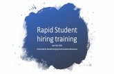 Rapid Student hiring training