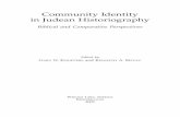 Community Identity in Judean Historiography - University of Alberta