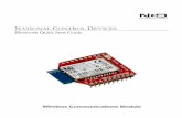 NCD Bluetooth Quick Start Guide - National Control Devices