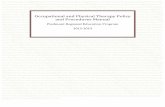 Occupational and Physical Therapy Policy and Procedures Manual