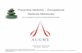 Preventive Medicine – Occupational Medicine Milestones