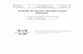 F3X26-Q Series Router User Manual - CONSTEEL Electronics