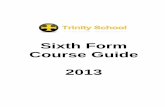Sixth Form Course Guide 2013 - Trinity School, Carlisle