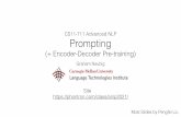 CS11-711 Advanced NLP Prompting