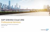 SAP S/4HANA Cloud 1902 Professional Services