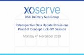 DSC Delivery Sub-Group Retrospective Data Update ...