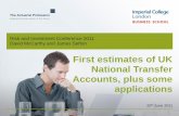First estimates of UK National Transfer Accounts, plus some
