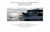 Maryland Oyster Population Status Report