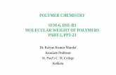 POLYMER CHEMISTRY SEM-6, DSE-B3 MOLECULAR WEIGHT OF ...