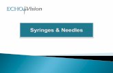 Conventional needles & syringes