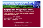 Fordham International Arbitration Conference