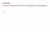 User's Manual for Device Migration Navigator