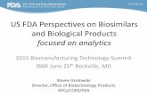 US FDA Perspectives on Biosimilars and Biological Products