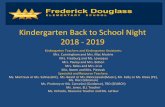 Kindergarten Back to School Night 2018 - 2019