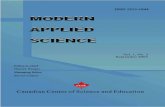 Modern Applied Science, ISSN 1913-1844, Vol. 1, No. 3 ...