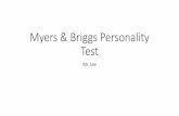 Myers & Briggs Personality Test