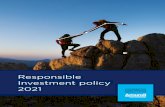 Responsible Investment policy 2021