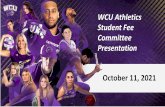 WCU Athletics Student Fee Committee Presentation
