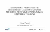 LEAN TERMINAL PRODUCTION: THE APPLICATION OF LEAN ...