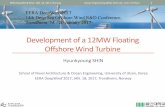 Development of a 12MW Floating Offshore Wind Turbine