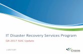 IT Disaster Recovery Services Program