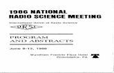 1986 NA,TID,NAL RADIO SCIENCE MEETING