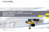 TECHNICAL DATA ELECTRIC CHAIN HOISTS TROLLEYS INDUSTRY
