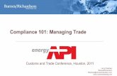 Compliance 101: Managing Trade
