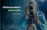 CDR Success Metrics survey results