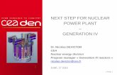 NEXT STEP FOR NUCLEAR POWER PLANT GENERATION IV