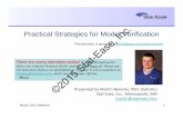 Practical Strategies for Model Verification Inc.