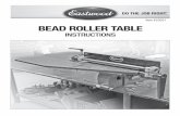 Item #23021 BEAD ROLLER TABLE - Eastwood