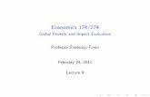 Global Poverty and Impact Evaluation Professor Frederico ...